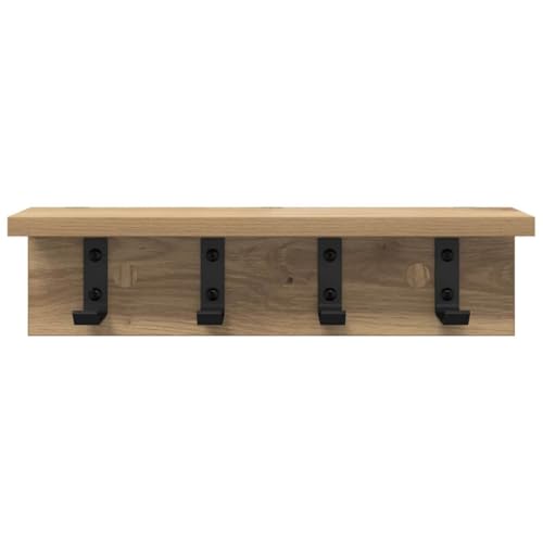 Étagère murale pour couloir et chambre à coucher en bois - 6