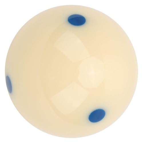 Agatige Billard-Queue-Kugel, 57,2 Mm Pool-Standard-Trainingsball Weißer Pool-Queue-Trainingsball Dot-Spot Professionelles Übungs-Queue-Kugel-Harz-Tisch-Billard-Zubehör(Blau)