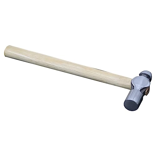 IWOWHERO Jewelry Making Chasing Hammer Large Face Carbon Steel Wood Handle Design