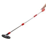 SEWCHICS Stainless Steel Rotating Mop Replacement Pole Handle, Commercial Mop Stick with Expandable Telescopic Rod for Industrial and Household Cleaning Supplies