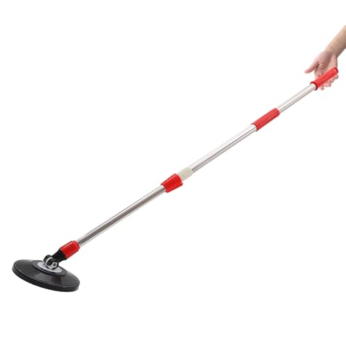 SEWCHICS Stainless Steel Rotating Mop Replacement Pole Handle, Commercial Mop Stick with Expandable Telescopic Rod for Industrial and Household Cleaning Supplies