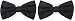 Brybelly Formal Black Casino and Poker Dealer Clip On Bow Tie