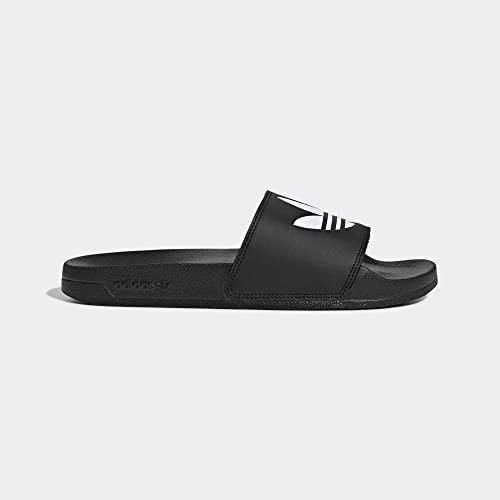 adidas Originals Men's Adilette Lite Slide, Core Black/White/Core Black, 82