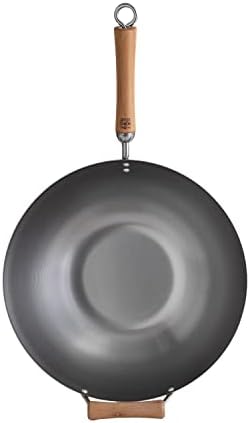Joyce Chen Carbon Steel Wok, 14-Inch, Silver