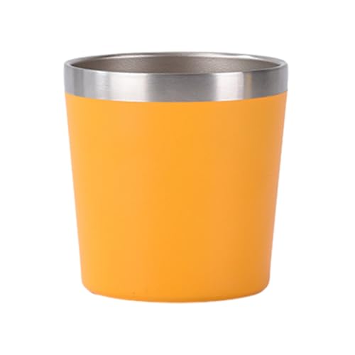 Genérico De Con Aislamiento De Doble Pared – De Metal Demitasse, Apilables Resistentes Al Calor Irrompibles, De Reutilizables Aptas Para Lavavajillas Para Café, Té, Le