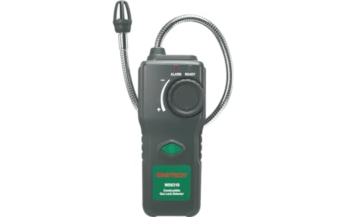 MGL MASTECH MS6310 Portable Combustible Gas Freon Leak Detector Natural Gas Propane Gas Analyzer with Sound Light Alarm Multi-Functions Environment Tester(MS6310)