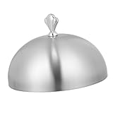 TOGEVAL Redonda para Alimentos Acero Inoxidable Tapa Salpicaduras y Resistente al Aceite para Hogar y Restaurante Protección Práctica para Platos y Bistec