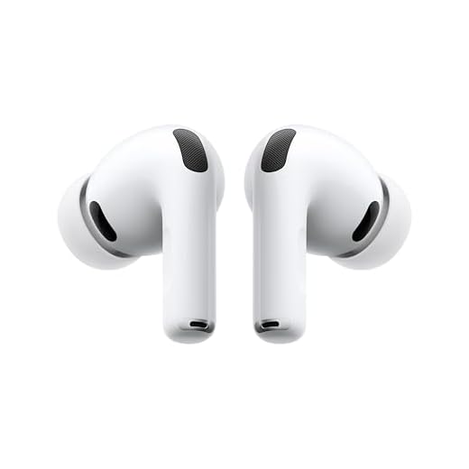Auricolari wireless Apple AirPods Pro 3, Cancellazione attiva del rumore, Rilevamento della frequenza cardiaca, Cuffie Bluetooth, Audio spaziale, Suono ad alta fedeltà, Ricarica USB-C​​​​​​​