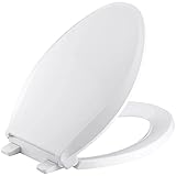 ProStock Elongated Plastic Toilet Seat w/ Slow Close White TSPE100SC