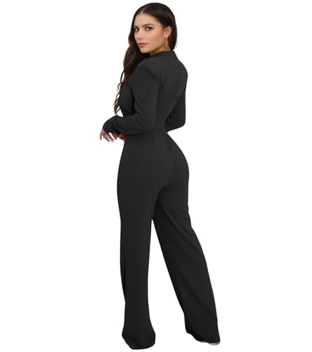 Image of Jigfar Women Sexy Elegant Bodycon Jumpsuit Going Out Romper Birthday Party Club Night Outfits