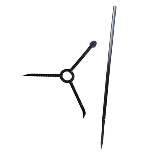 LZMZMQ Triangular Manhole Hooks with Crowbar - Manhole Puller Lift for Heavy Septic Tank Lids/Irrigation Manhole Covers/Riser Covers - Labor-Saving Pull Lifting Sewer Hooks(3 Sets)