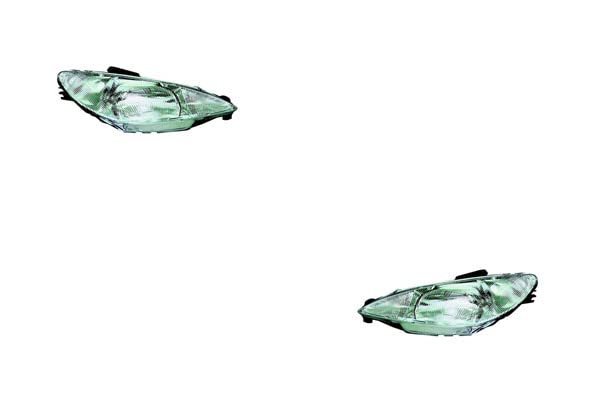 Johns, Faros halógenos aptos para Peugeot 206 CC 09/98 H4 Set L R