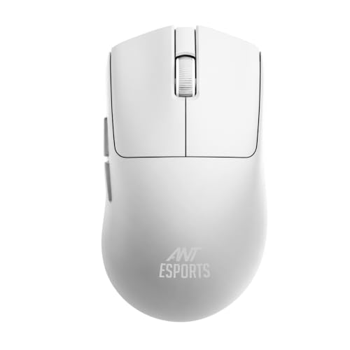 Image of Ant Esports GM380 V2 Tri-Mode Wireless Gaming Mouse | 2.4G + Bluetooth + Wired | 6400 DPI, 4000 FPS Sensor, 1000Hz Polling, 72Hrs Battery, Rechargeable & Lightweight for PC, Laptop, Mac White