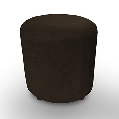 Puff Infantil Banquinho Banqueta Redondo Decorativo Puffin (Suede Marrom)