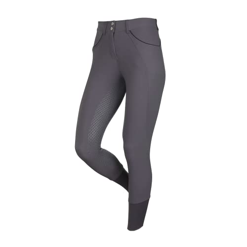 LeMieux Freya Breeches for Women - Equestrian Pants for Horseback Riding - Ladies’ Jodhpur Riding Pants (Grey/US2)