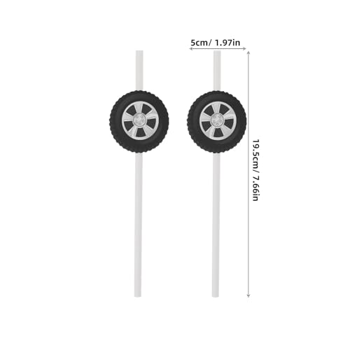 SHINEOFI 20 pitillos desechables de papel negro miniatura 2