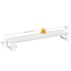 HOOBRO Dual Monitor Stand, Monitor Riser for 2 Screens, 100 cm Large Computer Monitor Stand, Desk Shelf Organizer for Office Desk, Accessories, White EWW121CJ01 #3