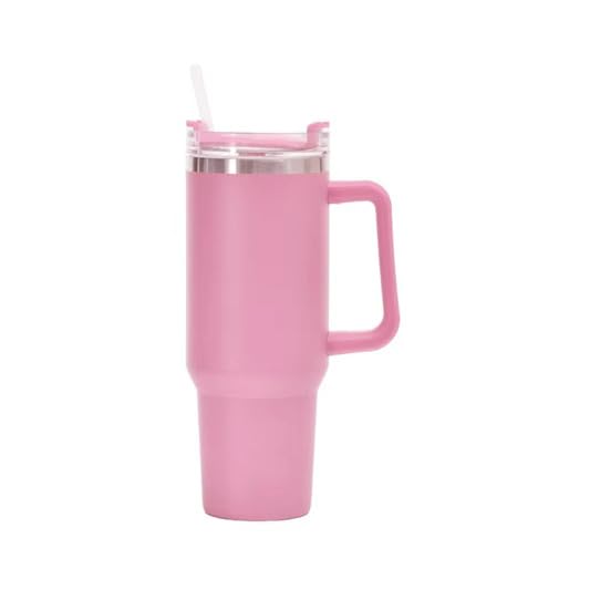Stay Refreshed Wherever You Go - Stainless Steel Vacuum Insulated Double Wall Tumbler (40 oz) 1200 ml be hydrated any time (Pink)