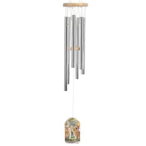 Carillon éolien lapins pour balcon et terrasse ombragée - 8