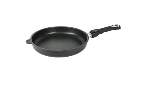 AMT Gastroguss Bratpfanne 28 cm Ø, 5 cm hoch, abnehmbarer Stiel, nicht induktionsgeeignet, Lotan® Antihaft-Veredelung… – Ansicht 1