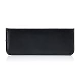 BELLIFFY 2 Stück Friseurscheren aus Edelstahl mit Flacher Schere und Zahnschere Inkl Schwarzer Aufbewahrungstasche Haarschneidewerkzeuge für Familie Haustiere und Friseursalon