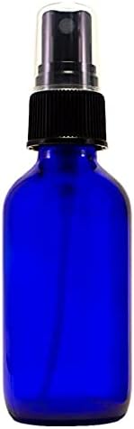 Blue Glass Bottle with Sprayer, 2 oz