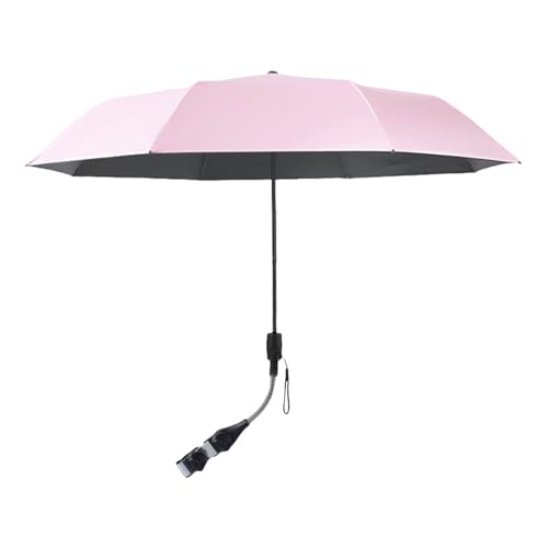 ベビーカー 傘 パラソル 折り畳み 日傘 日除け 遮光 UVカット 50+ ハンドル付き 360度回転 折れにくい 抗風 通気性 滑り止め 軽量 コンパクト 取り付け簡単 虫よけカバー お出かけ 散歩 ピクニック 釣り用 熱中症対策 90x52.5cm