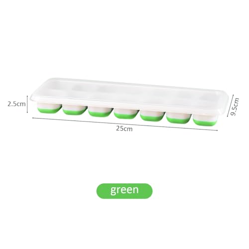 Bandejas para Cubos de Hielo, Pack de 3, Silicona Reutilizable miniatura 2