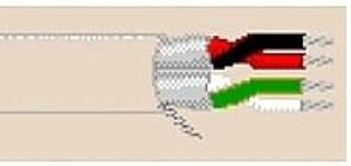 1325A 3 Reels 22 AWG 2P Stranded Individually Shielded Security & Commercial Audio Cable CMP - White Belden (Units of 500 Feet)