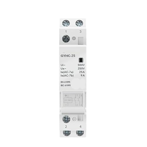 Contacteur de maison modulaire silencieux 25A idéal pour commande domotique DC12V