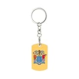 Qualité fiable : le porte-clés drapeau du New Jersey par sublimation est fabriqué avec des matériaux qui ne rouillent pas et sont difficiles à déformer, assurant une durabilité à long terme tout en rendant vos clés plus faciles à identifier parmi divers articles, un accessoire utile au quotidien.