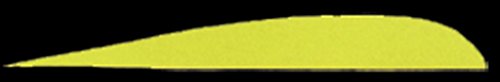 TRUEFLIGHT Feathers PARABOLIC Solid Color 4 RW Chartreuse 100/PK.