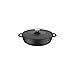 Price comparison product image Tramontina Black Enamelled Cast Iron Shallow Casserole Dish | 28 cm (4.1 litre) | Indoor & Outdoor Use