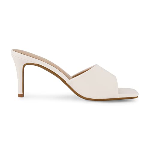 Image of CUSHIONAIRE Evie Kitten Heel Sandals for Women, Slip On One Band Dress Sandals with Memory Foam, Wide Widths and 3 Inch Heel