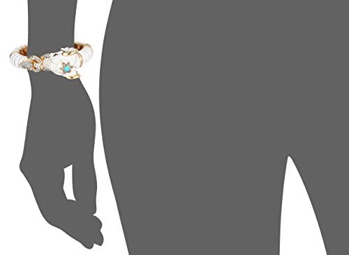 Kenneth Jay Lane Elephant Enamel Bangle With Crystal Accents (Crystal Elephant) #TOP2
