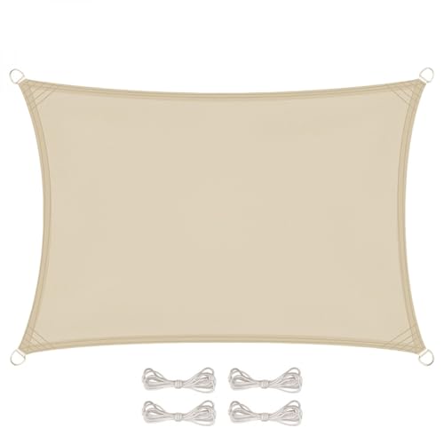 Voile d'ombrage rectangulaire imperméable et résistant aux UV - 2