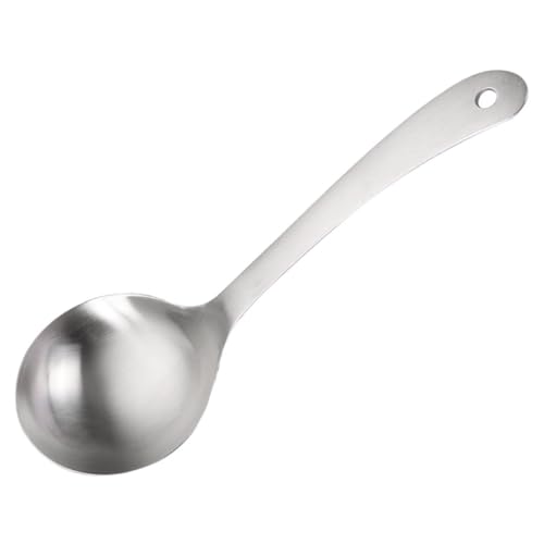 Stainless Steel Rice Spoon Ergonomic Design for Serving Soups Desserts More Convenient Kitchen Accessory for Home Hotels S