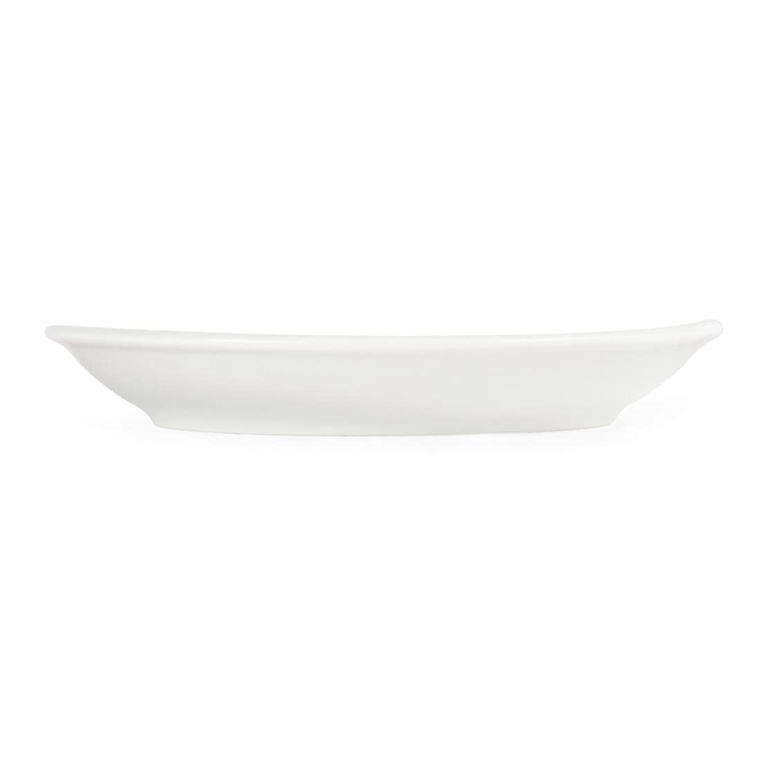 Olympia Whiteware Lot de 12 soucoupesà expresso empilables en porcelaine