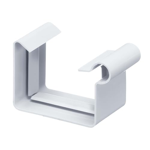 INEFA Rinnenverbinder Kastenrinne, PVC NW68 / 68mm Weiß Verbinder für Dachrinne Kunststoff, Dachrinnenzubehör, Made in Germany