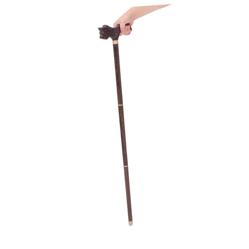 Canne de marche bois naturelle sculptée main chic et stable