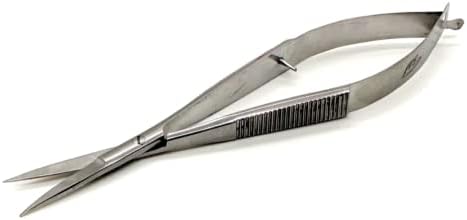 Micro Beading Scissors Straight Made Stainless Steel Length 4.5" Squeeze Cutter By JTS