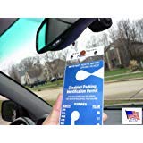 MirorTag Gold by JL Safety- A Novel Way to Protect, Display & Put Away a Handicapped Parking Placard. Hard plastic will not melt or bend or break in the sun. Magnetically snaps On & Off. Made in USA