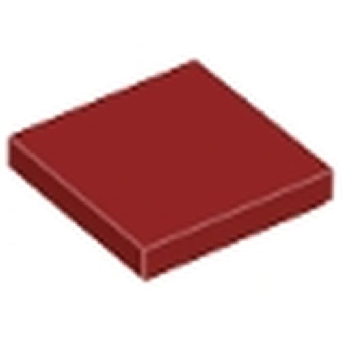 LEGO Tile 2x2, Part Number 3068 (Dark Red, 10, count)