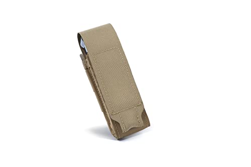 Single Classic Mag Pouch, with Flap fits Multitools, Coyote Brown - Blue Force Gear