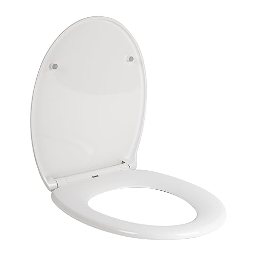 Tapa de WC ovalada con botón de liberación para el baño familiar