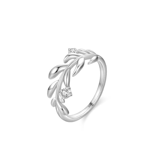 Bague fiançailles argent 925 avec oxyde de zirconium brillant