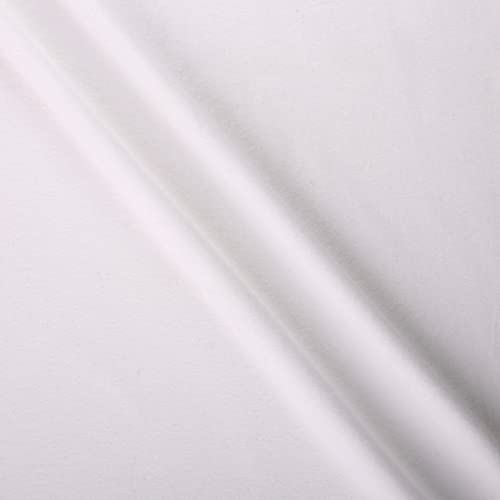 Mook Fabrics Solid Snuggle Flannel Fabric, White Cut by The Yard