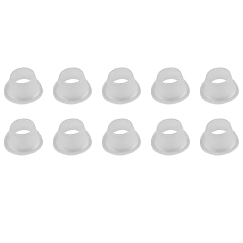 MeevrgR Leak-Proof Sealing Gasket Silicone for Triangle Valve, 10 Pack, 13x15x25mm, Compatible with Hot and Cold Water Fixtures, for DURABLE Rubber Sleeve for Faucet and Hose Connections