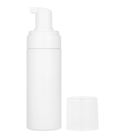 12-Pack White Foaming Pump Bottles - Empty Foaming Liquid Soap Dispensers - for Refillable Travel Hand Soap Shampoo Foaming Castile Cosmetics - BPA Free (163ml/5.5oz) (White)3