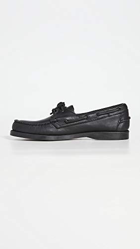 Image of Sebago Portland Waxed Boat Shoes - Handsewn Waxed Leather Moccasins with Leather Sock Lining and Non-Marking, Slip-Resistant Rubber Outsoles